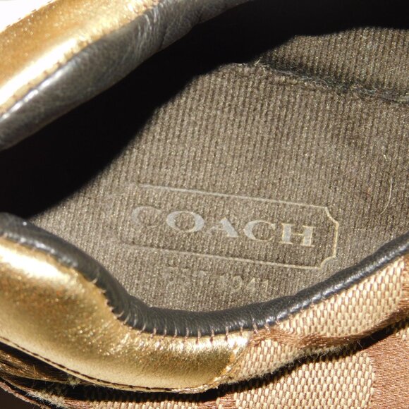 Coach Katelyn Monogram Signature Lace Up Sneakers Size 7.5M - Picture 8 of 11